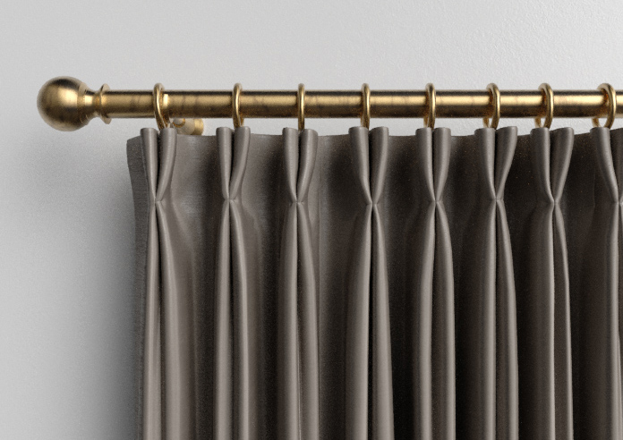 Akoya Faux Silk, Lustre Gunmetal Grey - Made to Measure Curtain - Image 10